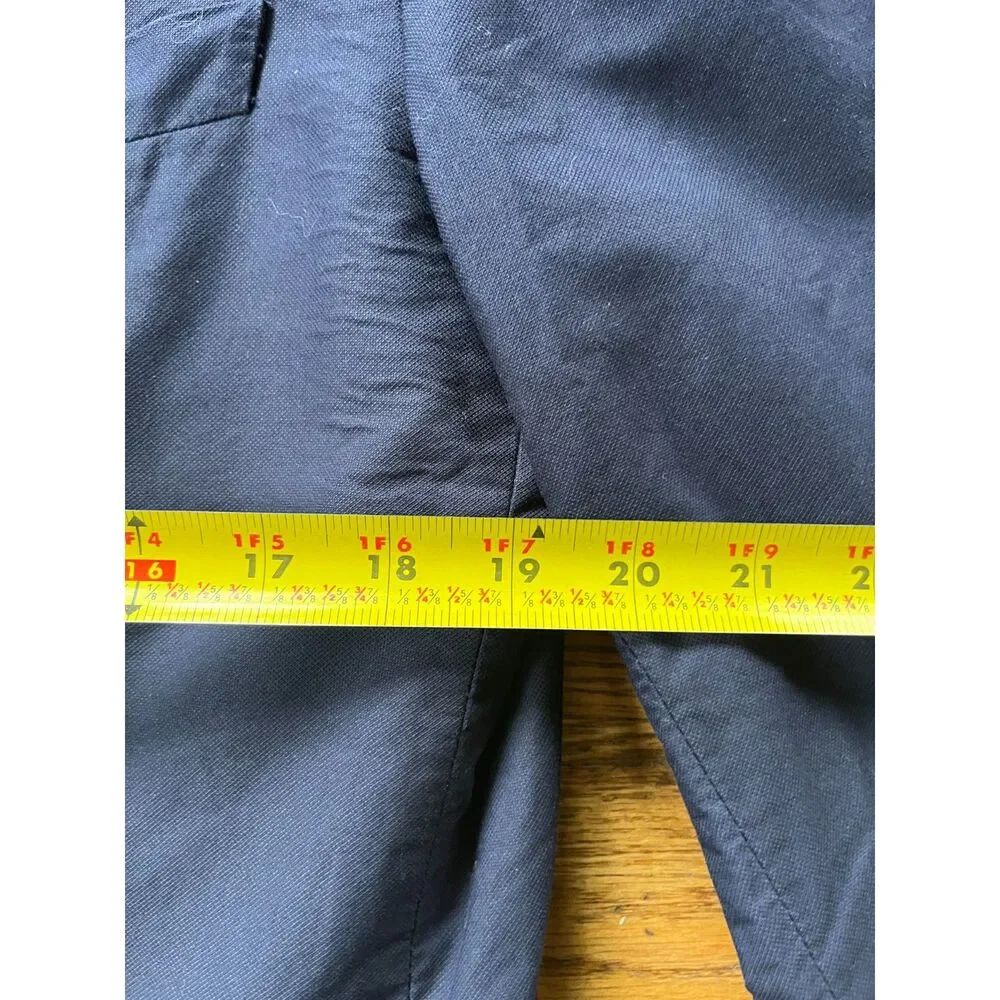 J. Crew Blue Thompson 2 Button Blazer Sports Coat Jacket   Mens Size 42L